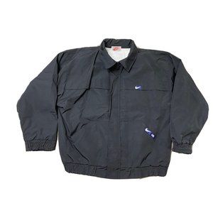 Vintage Nike Air Jacket Sherpa Lined Embroidered Swoosh White Tag USA Made Sz XL